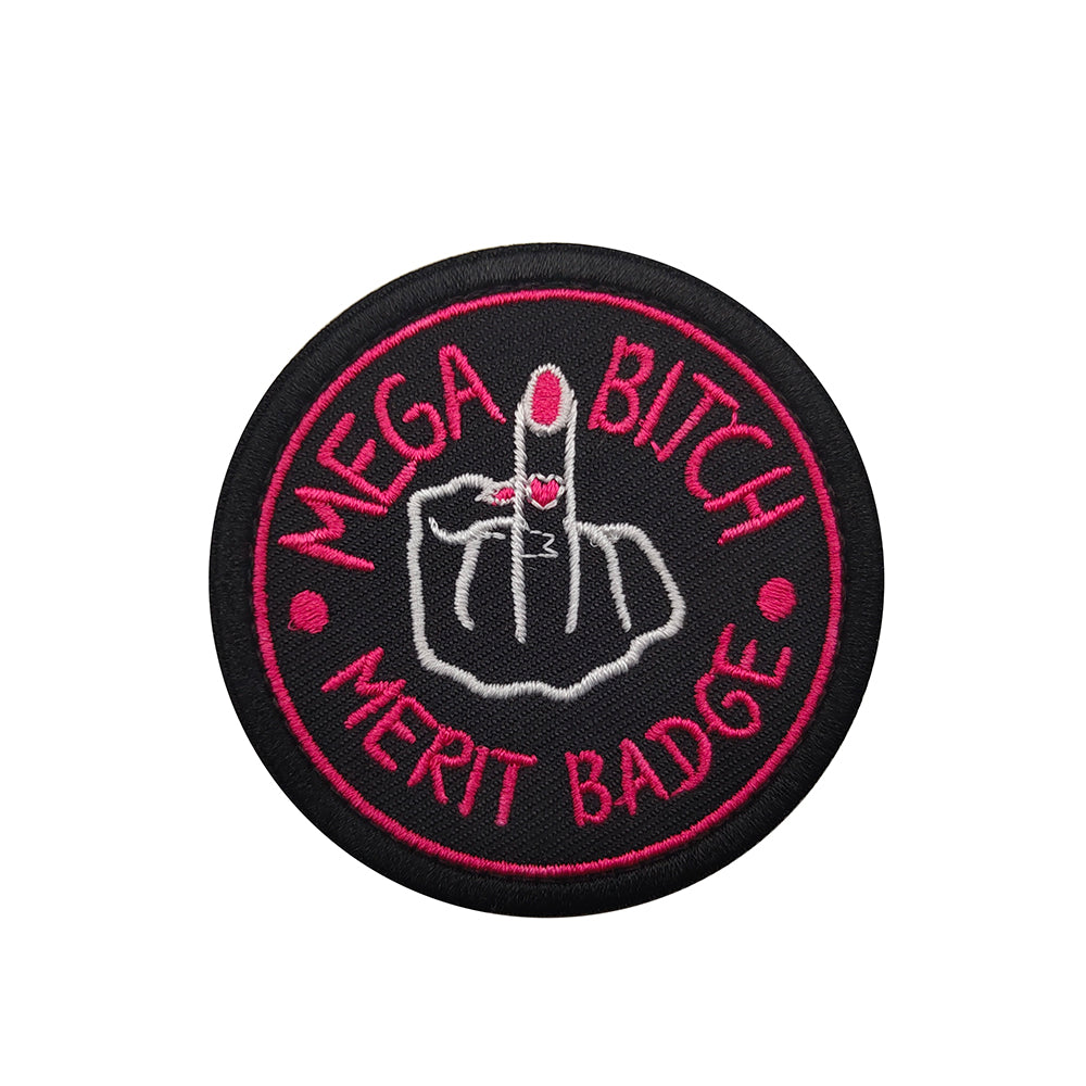 Funny Mega Bitch Merit Badge Embroidered Hook and Loop Tactical Morale Patch FREE USA SHIPPING SHIPS FREE FROM USA V-01132 PAT-410 411