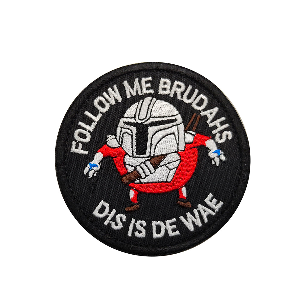 Funny Mandalorian Dis Is De Wae This is the Way Embroidered Hook and Loop Tactical Morale Patch FREE USA SHIPPING SHIPS FREE FROM USA V-01152 PAT-412