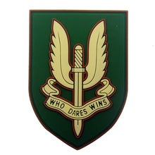 Load image into Gallery viewer, British SAS Who Dares Wins PVC Hook and Loop Morale Patch PAT-435 FREE USA SHIPPING SHIPS FREE FROM USA