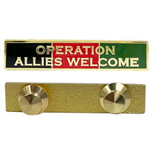 Load image into Gallery viewer, Operation Allies Freedom AFGHAN Unit Citation Commendation Bar Pin Police CBP EL13-005 P-160