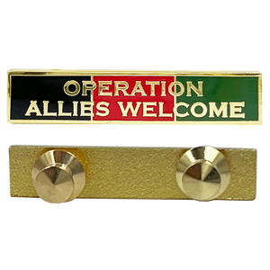 Operation Allies Freedom AFGHAN Unit Citation Commendation Bar Pin Police CBP EL13-005 P-160