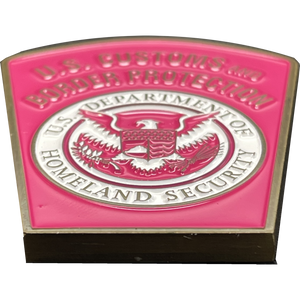 CBP Pink Border Patrol Field Operations Air and Marine Challenge Coin Breast Cancer Cancer Awareness BL15-009 - www.ChallengeCoinCreations.com