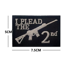 Load image into Gallery viewer, I Plead The 2nd Hook and Loop Morale Patch Army Navy USMC Air Force LEO FREE USA SHIPPING SHIPS FROM USA V01259-1 PAT-51