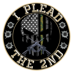 2 pack 3.5" I Plead The 2ND Stickers Army Navy Air Force Marine Corp Police Leo CBP Border Patrol FREE USA SHIPPING