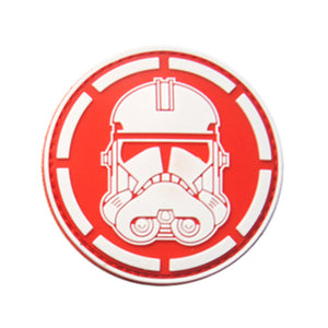 Imperial Fighter Helmet Star Stormtrooper Wars Hook and Loop Morale Patch Army Navy USMC Air Force LEO PAT-512