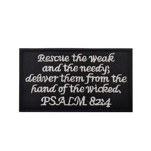 Bible verses Hook and Loop Morale Patch Army Navy USMC Air Force LEO FREE USA SHIPPING SHIPS FROM USA V01420/26 PAT-89/90/91/92/93/94/95 (E)