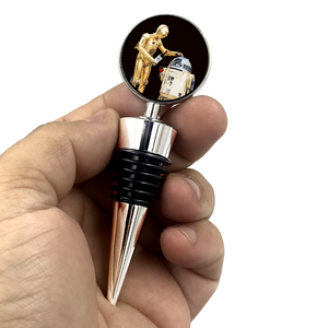 Star Wars Droid R2D2 C3PO Inspired Wine Stopper - www.ChallengeCoinCreations.com