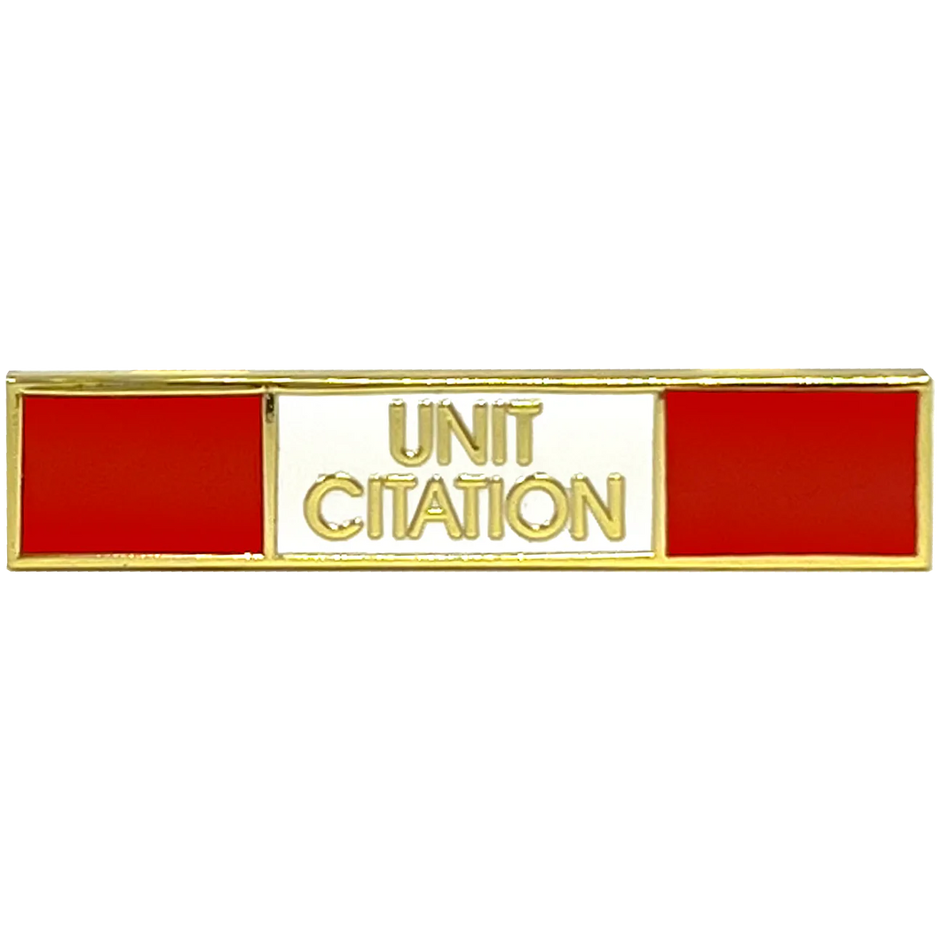 Commissioner's Unit Citation Commendation Bar Pin Reverse color scheme Police CBP Field Operations Field Ops OFO CBPO PBX-002-E P-167A