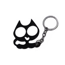 Load image into Gallery viewer, Metal Pretty Kitty Cat  Keychain Touch Free Door Opener (No Bottle Opener)