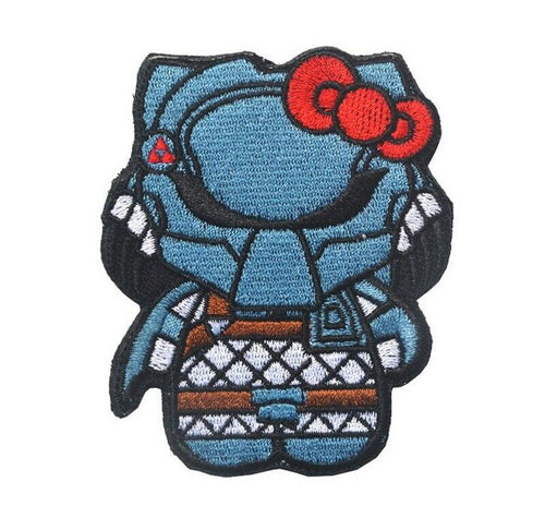 Hello Predator Kitty Mash Up Embroidered Hook and Loop Morale Patch FREE USA SHIPPING SHIPS FREE FROM USA PAT-621