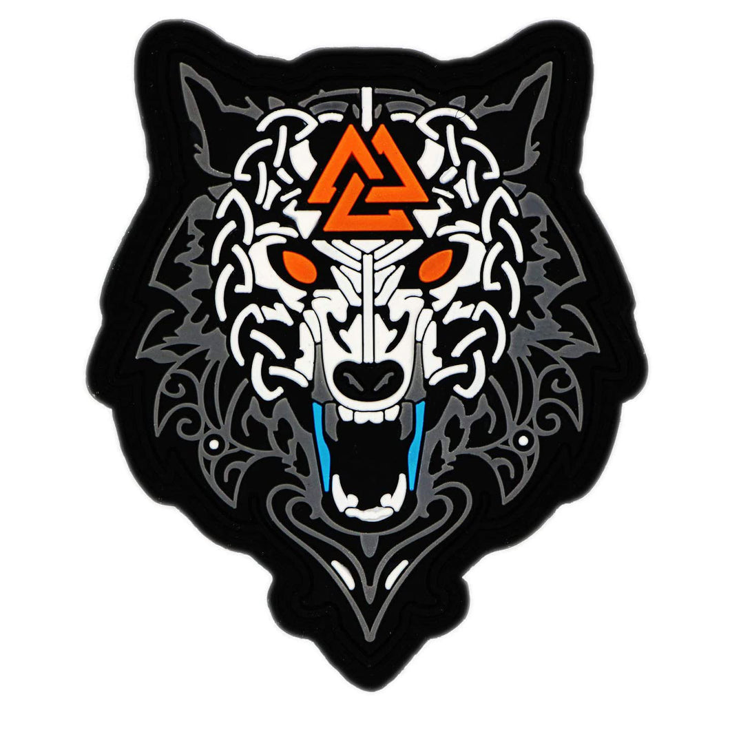 Celtic Warrior Wolf PVC Hook and Loop Morale Patch FREE USA SHIPPING SHIPS FROM USA PAT-720