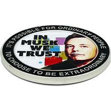 Load image into Gallery viewer, SpaceX Elon Musk Motivational Quote Gift Twitter Challenge Coin Space X Tesla CL5-014