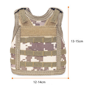 Tactical Beer Water Soda Bottle Can Vest with Hook and Loop FREE USA SHIPPING SHIPS FROM USA