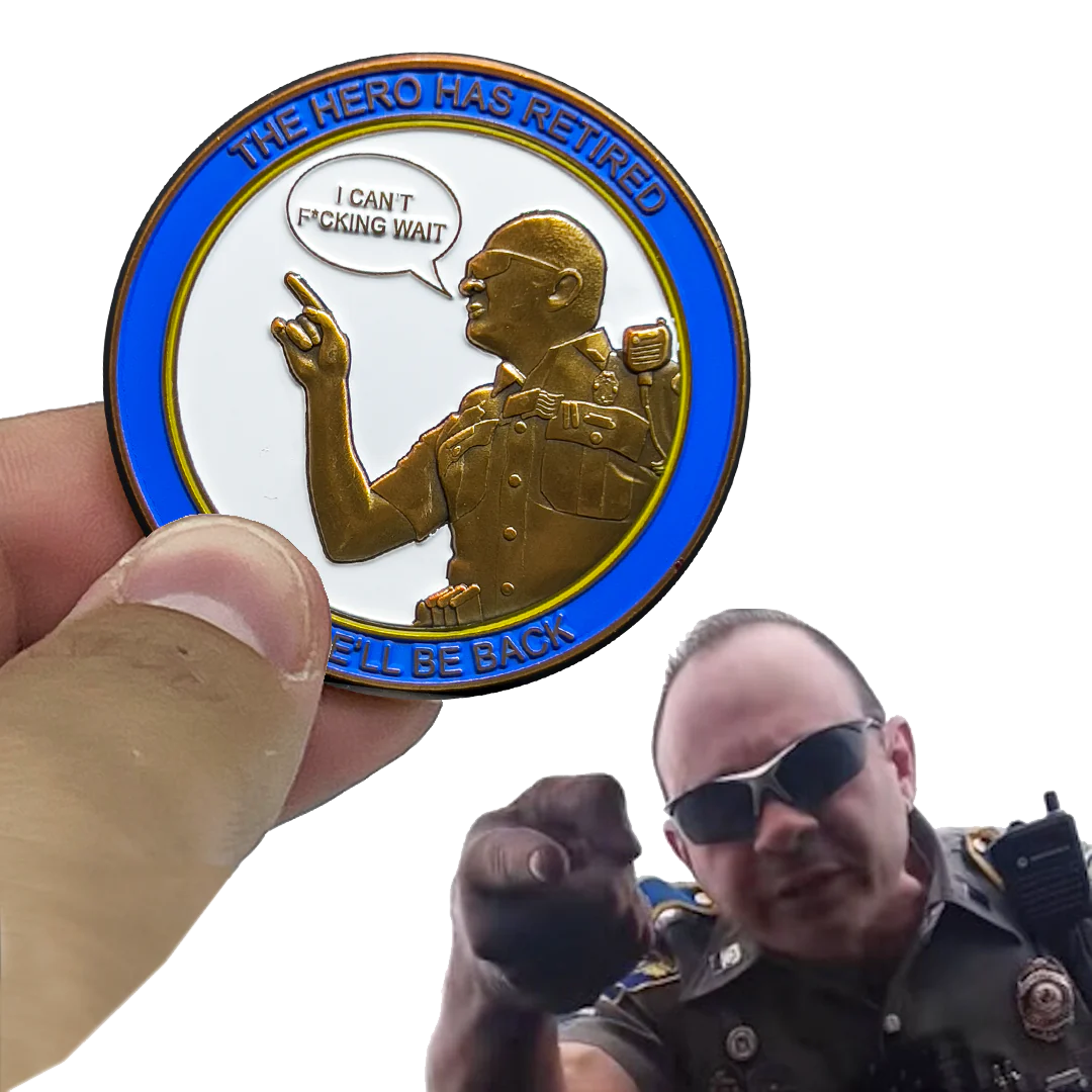 Trooper Matthew Spina Retired CSP Version 7 Challenge Coin Connecticut