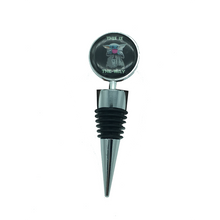 Load image into Gallery viewer, Star Wars Mandalorian Inspired The Child Baby Yoda This is the Way Wine Bottle Stopper - www.ChallengeCoinCreations.com
