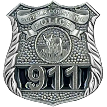 Load image into Gallery viewer, Suffolk County NY Police Department Pin SCPD Police Officer Long Island LINY nickel plated metal lapel pin PBX-003-E P-187A