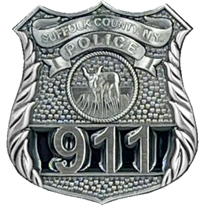 Suffolk County NY Police Department Pin SCPD Police Officer Long Island LINY nickel plated metal lapel pin PBX-003-E P-187A