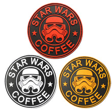 Load image into Gallery viewer, Coffee Star Stormtrooper Wars Hook and Loop Morale Patch Army Navy USMC Air Force LEO PAT-515/516A
