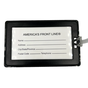 Thin Gray Line Corrections American Flag Luggage ID Tag CO Correctional Officer for suitcase BL4-022 LKC-97