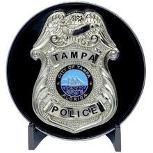 Load image into Gallery viewer, Tampa Bay Bucs Police Department Special Event Buccaneers Security Detail Brady Super Bowl Ring Challenge Coin BL11-002 - www.ChallengeCoinCreations.com