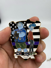 Load image into Gallery viewer, Disney Pixars Onward Inspired Security Challenge Coin Thin Blue Line Police Dispatcher Corrections  MR-012 - www.ChallengeCoinCreations.com