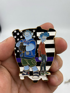 Disney Pixars Onward Inspired Security Challenge Coin Thin Blue Line Police Dispatcher Corrections  MR-012 - www.ChallengeCoinCreations.com