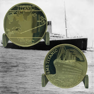 RMS Titanic Collectible Medallion Challenge Coin Gold Version Free USA Shipping DL11-01A
