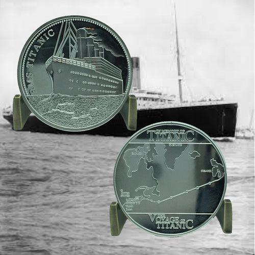 RMS Titanic Collectible Medallion Challenge Coin Silver Version Free USA Shipping DL11-11A