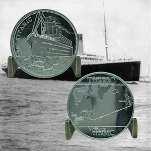 RMS Titanic Collectible Medallion Challenge Coin Silver Version Free USA Shipping DL11-11A