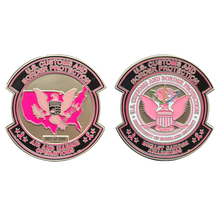 Load image into Gallery viewer, CBP Pink AMO Air and Marine Agent Challenge Coin Breast Cancer Awareness Blackhawk EL11-008 (E)