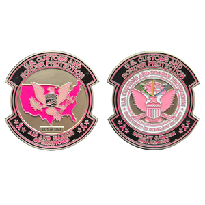 CBP Pink AMO Air and Marine Agent Challenge Coin Breast Cancer Awareness Blackhawk EL11-008 (E)