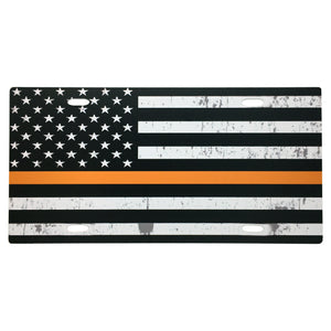 Thin Line License Plates Aluminum Plate Police CBP Border Patrol USCG Corrections Dispatcher Firefighter EMT FREE USA SHIPPING SHIPS FROM THE USA