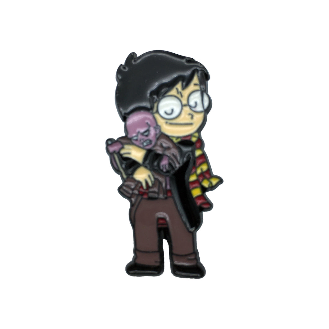 Parody Harry Baby Voldemort Love Enamel Pin Free USA Shipping P-155