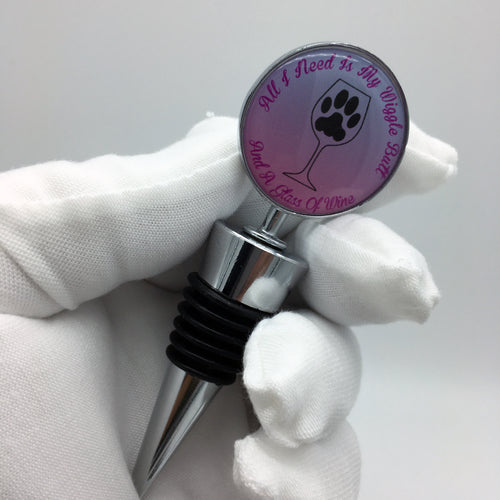 Collectible Dog Lover Wigglebutt Wine Lovers Wine Stopper Vino - www.ChallengeCoinCreations.com