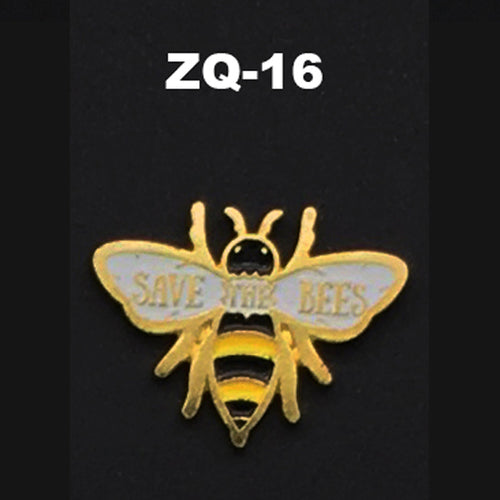 ZQ-16 Save the Bees Beekeeper Honey Apiary Hive Queen Enamel Pin FREE USA Shipping - www.ChallengeCoinCreations.com