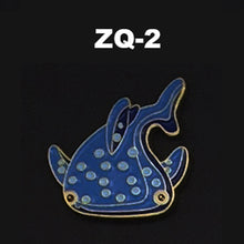 Load image into Gallery viewer, ZQ-2 Whale Shark Enamel Pin FREE USA Shipping - www.ChallengeCoinCreations.com