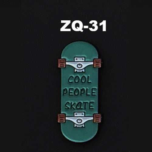 ZQ-31 Skateboard Skater Cool People Skate Or Die Enamel Pin FREE USA Shipping - www.ChallengeCoinCreations.com
