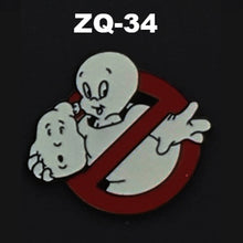 Load image into Gallery viewer, ZQ-34 Parody Casper the Friendly Mooglie Ghost Ghostbusters  Enamel Pin FREE USA Shipping - www.ChallengeCoinCreations.com