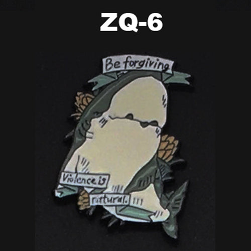 ZQ-6 Shark Enamel Pin FREE USA Shipping - www.ChallengeCoinCreations.com